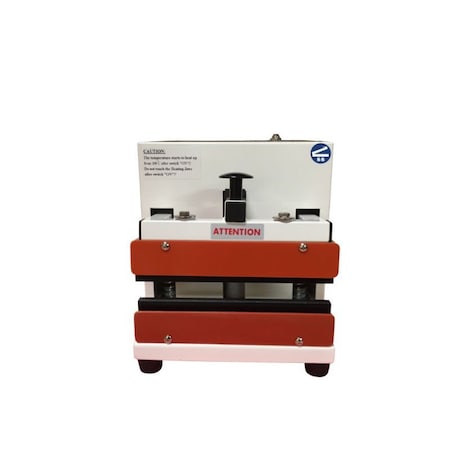 Sealer Sales 8" W-Series Table-Top Direct Heat Sealer w/ 10mm Meshed Seal Width - PTFE Coated WNS-200D
